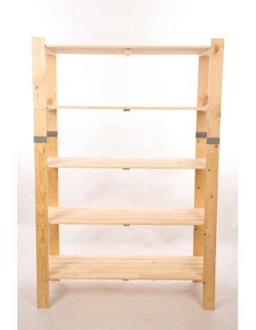 Regały drewniane - Regał drewniany na książki regał na zabawki regał do spiżarni 179cm SOSNOWY - produkt 4