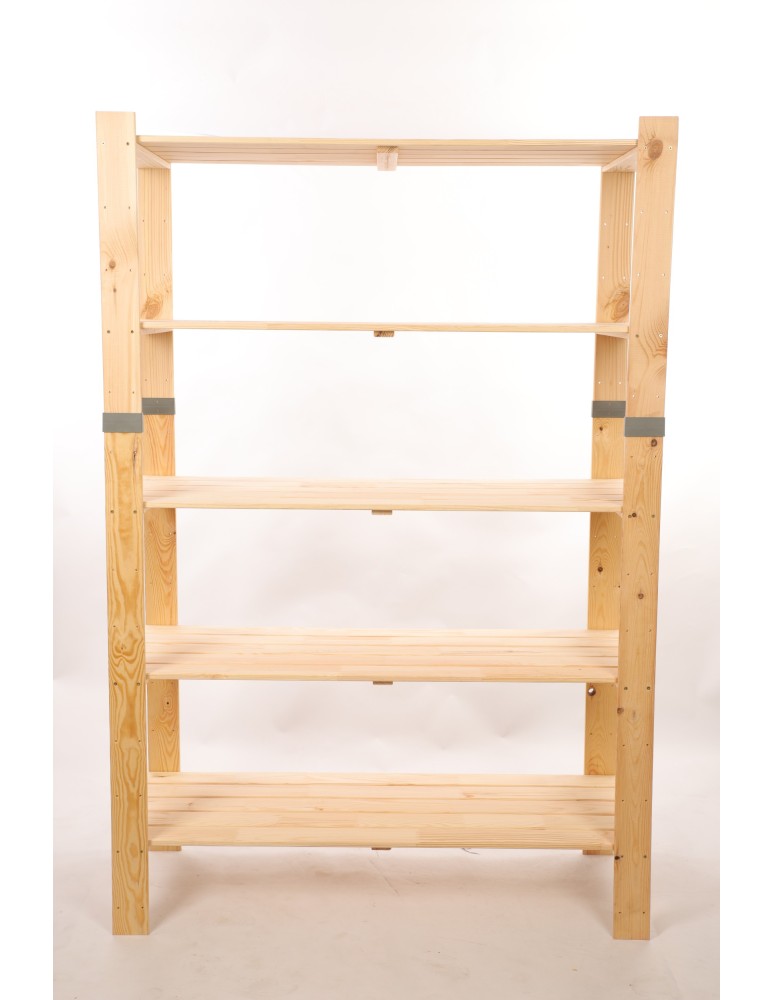 Regały drewniane - Regał drewniany na książki regał na zabawki regał do spiżarni 179cm SOSNOWY - produkt b2b.wamar.biz 4