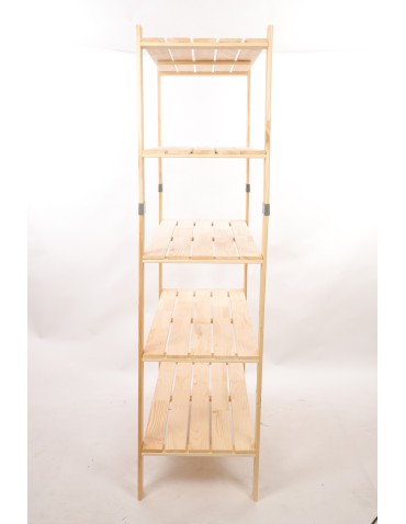 Regały drewniane - Regał drewniany na książki regał na zabawki regał do spiżarni 179cm SOSNOWY - produkt 5