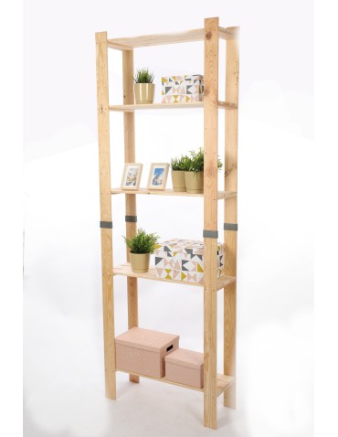 Regał drewniany na książki regał na zabawki regał do spiżarni 230cm SOSNOWY - product 2