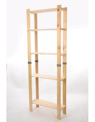 Regały drewniane - Regał drewniany na książki regał na zabawki regał do spiżarni 230cm SOSNOWY - product 3