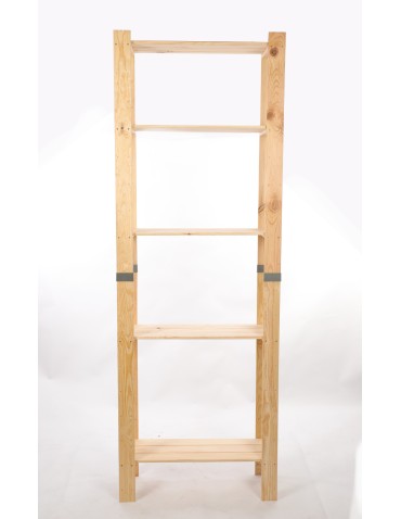 Regały drewniane - Regał drewniany na książki regał na zabawki regał do spiżarni 230cm SOSNOWY - product 4