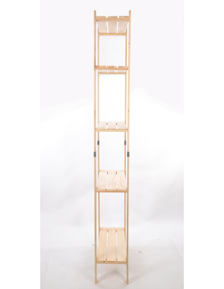 Regały drewniane - Regał drewniany na książki regał na zabawki regał do spiżarni 230cm SOSNOWY - product b2b.wamar.biz 5