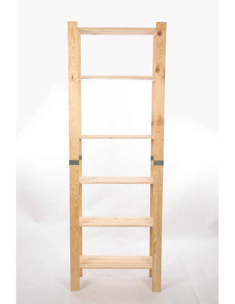 Regały drewniane - Regał drewniany na książki regał na zabawki regał do spiżarni 230cm SOSNOWY - produkt b2b.wamar.biz 4