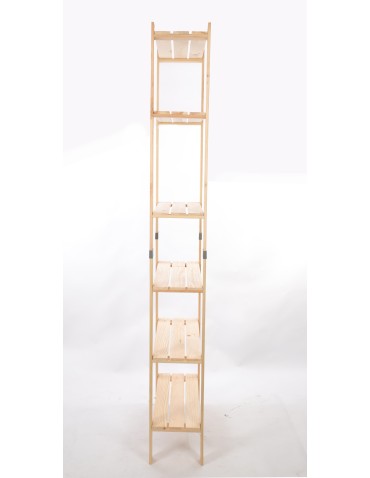 Regały drewniane - Regał drewniany na książki regał na zabawki regał do spiżarni 230cm SOSNOWY - produkt 5