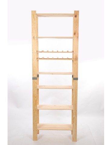 Regały drewniane - Regał drewniany na książki regał na zabawki regał do spiżarni 230cm SOSNOWY - product 4