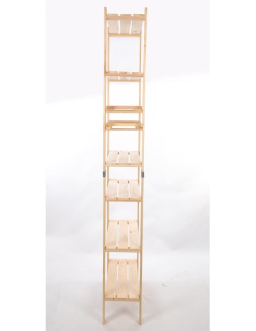 Regały drewniane - Regał drewniany na książki regał na zabawki regał do spiżarni 230cm SOSNOWY - product 5