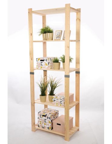 Regał drewniany na książki regał na zabawki regał do spiżarni 230cm SOSNOWY - product 2