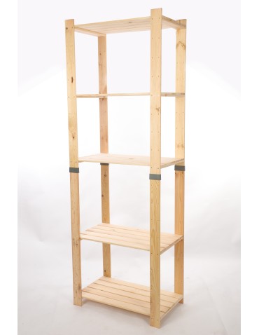 Regały drewniane - Regał drewniany na książki regał na zabawki regał do spiżarni 230cm SOSNOWY - product 3