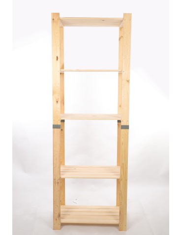 Regały drewniane - Regał drewniany na książki regał na zabawki regał do spiżarni 230cm SOSNOWY - product 4