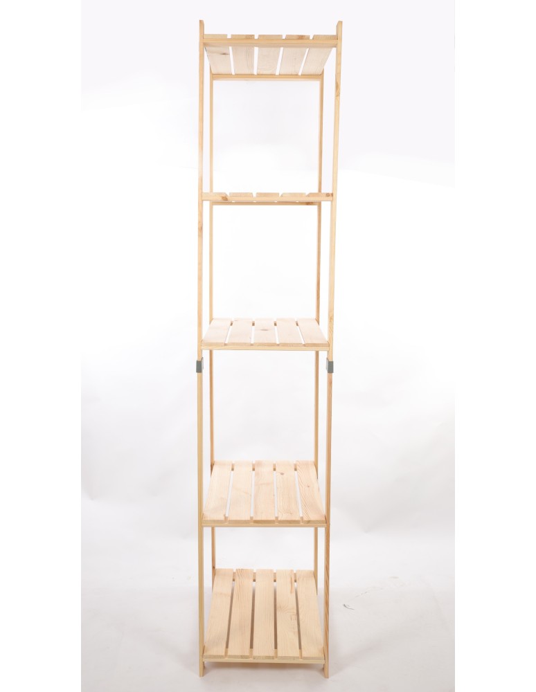 Regały drewniane - Regał drewniany na książki regał na zabawki regał do spiżarni 230cm SOSNOWY - product b2b.wamar.biz 5