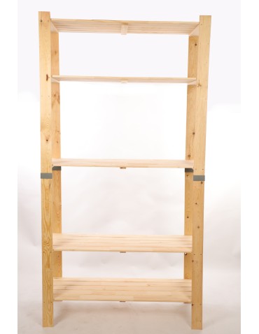 Regały drewniane - Regał drewniany na książki regał na zabawki regał do spiżarni 230cm SOSNOWY - produkt 4