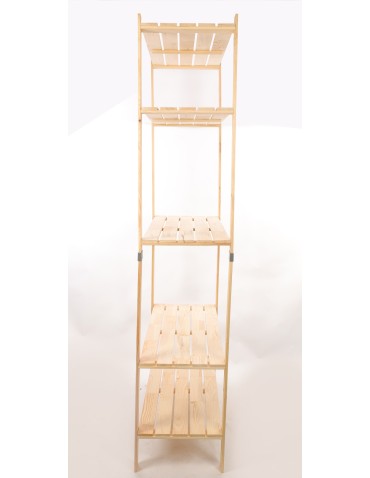 Regały drewniane - Regał drewniany na książki regał na zabawki regał do spiżarni 230cm SOSNOWY - produkt 5