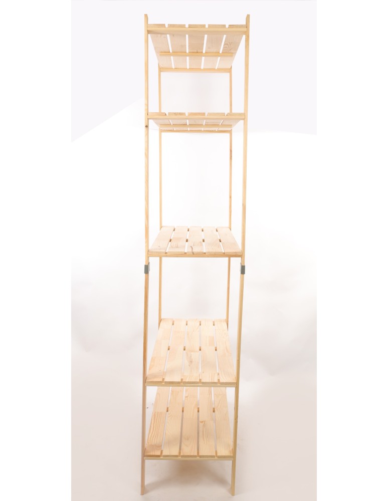 Regały drewniane - Regał drewniany na książki regał na zabawki regał do spiżarni 230cm SOSNOWY - produkt b2b.wamar.biz 5