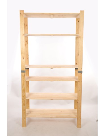 Regały drewniane - Regał drewniany na książki regał na zabawki regał do spiżarni 230cm SOSNOWY - product 4