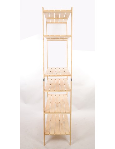 Regały drewniane - Regał drewniany na książki regał na zabawki regał do spiżarni 230cm SOSNOWY - product 5