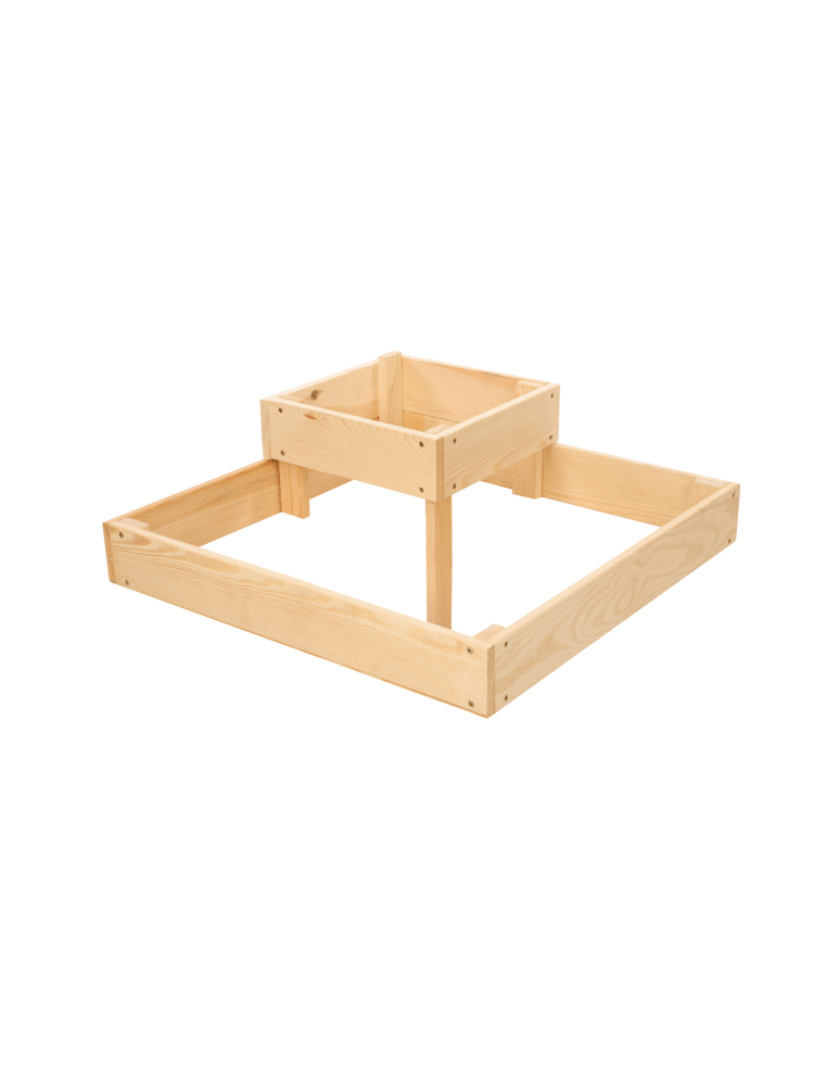 Uprawowe skrzynie ogrodowe- Warzywniaki- skrzynia do uprawy - Narożna skrzynia na warzywa drewniany warzywniak ogród inspekt 18x60x60 EKO - product b2b.wamar.biz 3