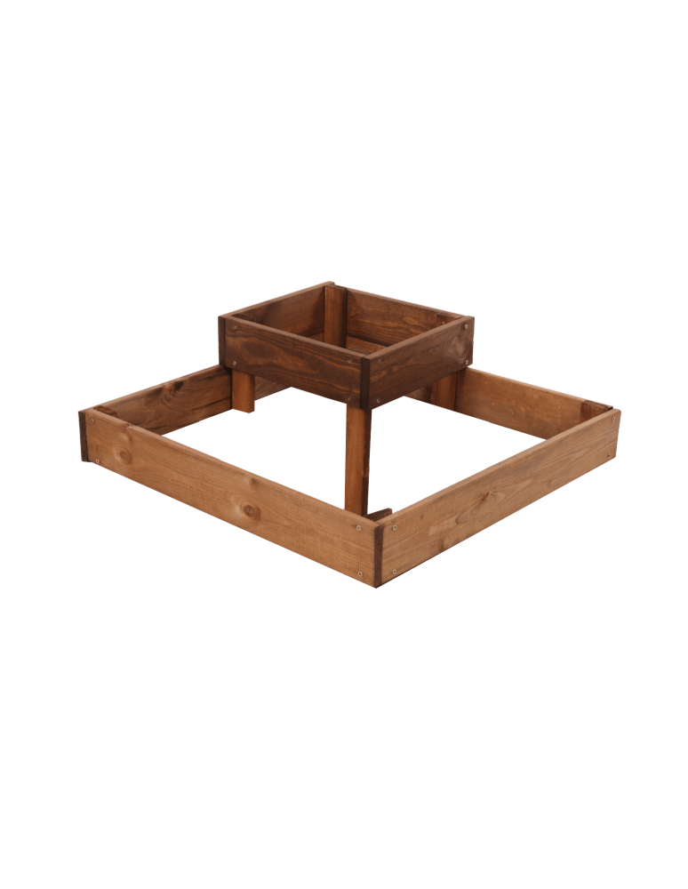 Uprawowe skrzynie ogrodowe- Warzywniaki- skrzynia do uprawy - Narożna skrzynia na warzywa drewniany warzywniak piętrowy 18x60x60 EKO - produkt b2b.wamar.biz 2