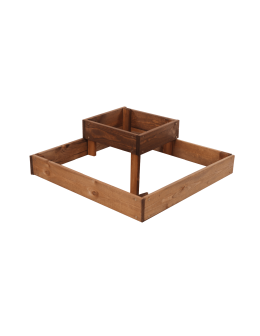 Narożna skrzynia na warzywa drewniany warzywniak piętrowy 18x60x60 EKO - product 2