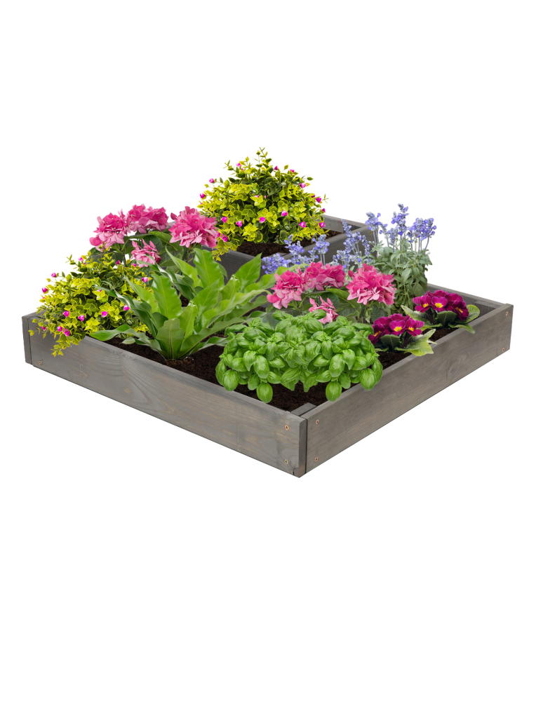 Uprawowe skrzynie ogrodowe- Warzywniaki- skrzynia do uprawy - Narożna skrzynia na warzywa drewniany warzywniak ogród inspekt 18x60x60 EKO - product b2b.wamar.biz 2