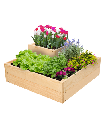 Drewniana skrzynia narożna donica na warzywa warzywniak 27x60x60 GRATIS ECO - product 2