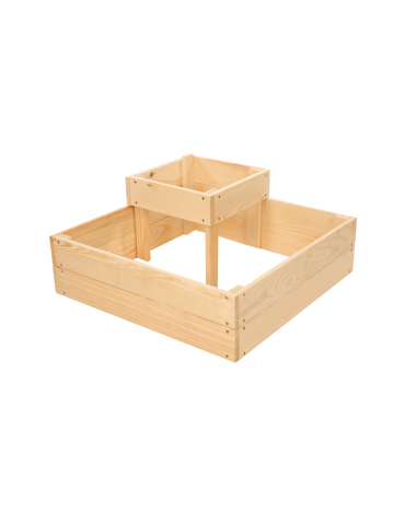 Uprawowe skrzynie ogrodowe- Warzywniaki- skrzynia do uprawy - Drewniana skrzynia narożna donica na warzywa warzywniak 27x60x60 GRATIS ECO - product 3