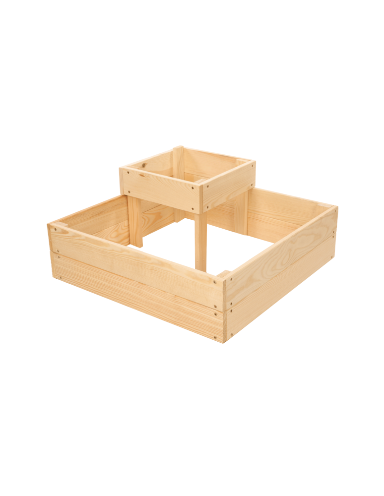 Uprawowe skrzynie ogrodowe- Warzywniaki- skrzynia do uprawy - Drewniana skrzynia narożna donica na warzywa warzywniak 27x60x60 GRATIS ECO - product b2b.wamar.biz 3