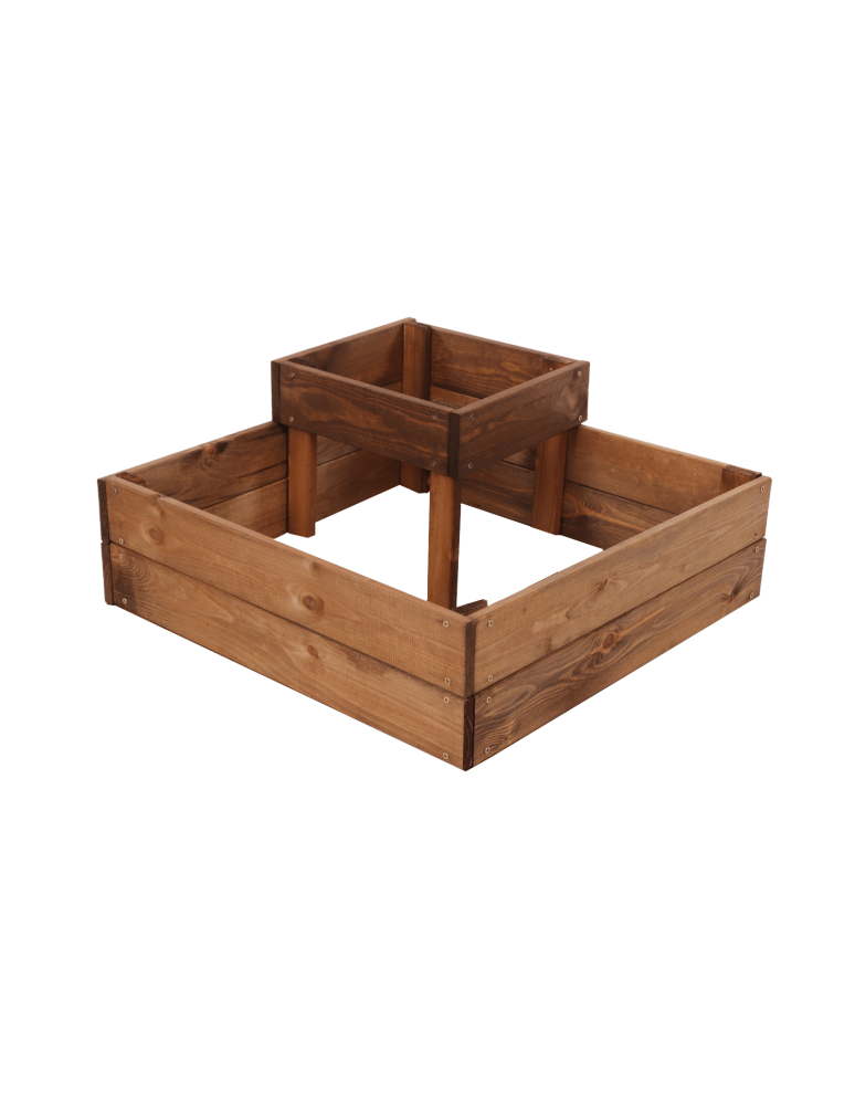 Uprawowe skrzynie ogrodowe- Warzywniaki- skrzynia do uprawy - Drewniana skrzynia narożna donica na warzywa warzywniak 27x60x60 GRATIS ECO - product b2b.wamar.biz 3