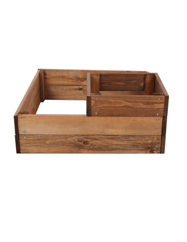 Uprawowe skrzynie ogrodowe- Warzywniaki- skrzynia do uprawy - Drewniana skrzynia narożna donica na warzywa warzywniak 27x60x60 GRATIS ECO - product 4