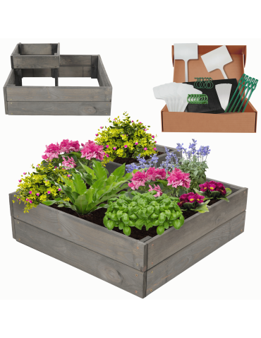 Drewniana skrzynia narożna donica na warzywa warzywniak 27x60x60 GRATIS EKO