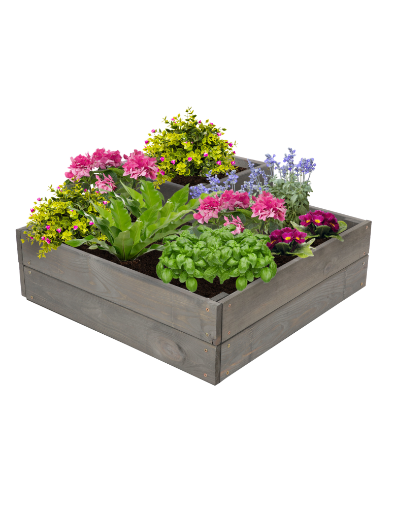 Uprawowe skrzynie ogrodowe- Warzywniaki- skrzynia do uprawy - Drewniana skrzynia narożna donica na warzywa warzywniak 27x60x60 GRATIS EKO - product b2b.wamar.biz 2