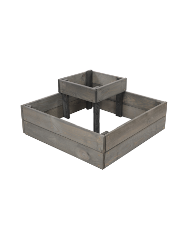 Uprawowe skrzynie ogrodowe- Warzywniaki- skrzynia do uprawy - Drewniana skrzynia narożna donica na warzywa warzywniak 27x60x60 GRATIS EKO - product 3