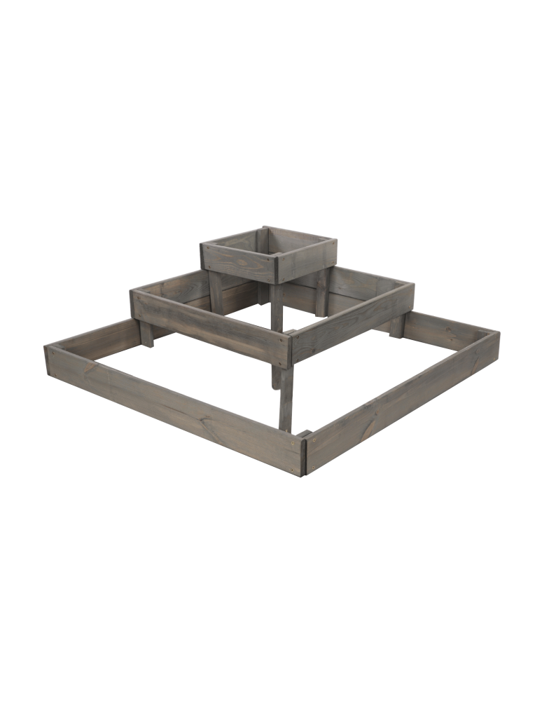 Uprawowe skrzynie ogrodowe- Warzywniaki- skrzynia do uprawy - Drewniana skrzynia narożna donica na warzywa warzywniak inspekt 27x90x90 - product b2b.wamar.biz 3