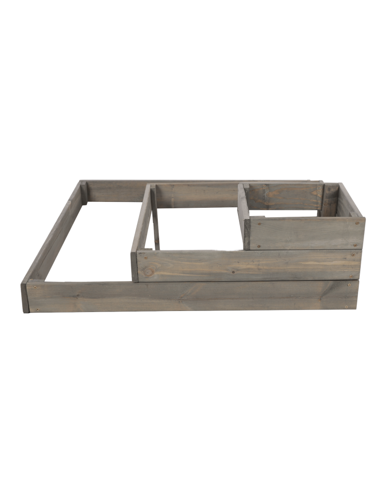 Uprawowe skrzynie ogrodowe- Warzywniaki- skrzynia do uprawy - Drewniana skrzynia narożna donica na warzywa warzywniak inspekt 27x90x90 - product b2b.wamar.biz 4