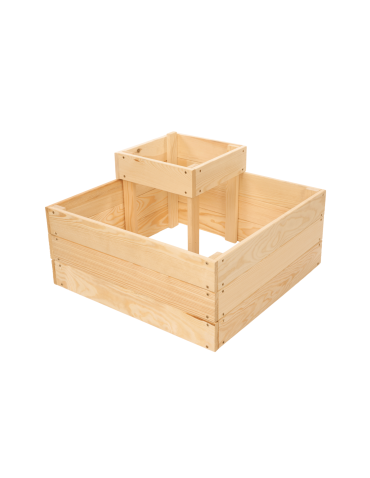 Uprawowe skrzynie ogrodowe- Warzywniaki- skrzynia do uprawy - Narożna skrzynia na warzywa drewniany warzywniak ogród inspekt 36x60x60 EKO - product 3