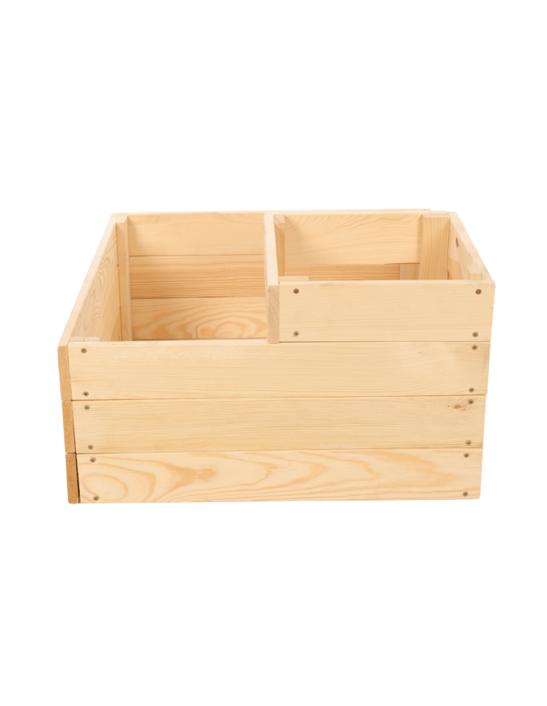 Uprawowe skrzynie ogrodowe- Warzywniaki- skrzynia do uprawy - Narożna skrzynia na warzywa drewniany warzywniak ogród inspekt 36x60x60 EKO - product b2b.wamar.biz 4