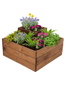 Narożna skrzynia na warzywa drewniany warzywniak ogród inspekt 36x60x60 EKO - product 2