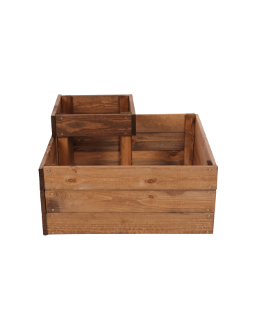 Uprawowe skrzynie ogrodowe- Warzywniaki- skrzynia do uprawy - Narożna skrzynia na warzywa drewniany warzywniak ogród inspekt 36x60x60 EKO - produkt 5