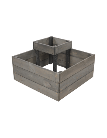 Uprawowe skrzynie ogrodowe- Warzywniaki- skrzynia do uprawy - Narożna skrzynia na warzywa drewniany warzywniak ogród inspekt 36x60x60 EKO - produkt 3