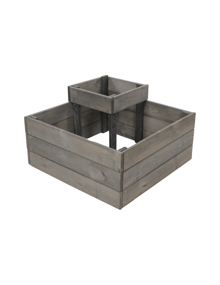 Uprawowe skrzynie ogrodowe- Warzywniaki- skrzynia do uprawy - Narożna skrzynia na warzywa drewniany warzywniak ogród inspekt 36x60x60 EKO - produkt b2b.wamar.biz 3