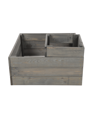 Uprawowe skrzynie ogrodowe- Warzywniaki- skrzynia do uprawy - Narożna skrzynia na warzywa drewniany warzywniak ogród inspekt 36x60x60 EKO - produkt 4