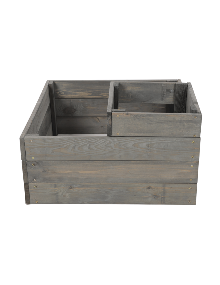 Uprawowe skrzynie ogrodowe- Warzywniaki- skrzynia do uprawy - Narożna skrzynia na warzywa drewniany warzywniak ogród inspekt 36x60x60 EKO - produkt b2b.wamar.biz 4