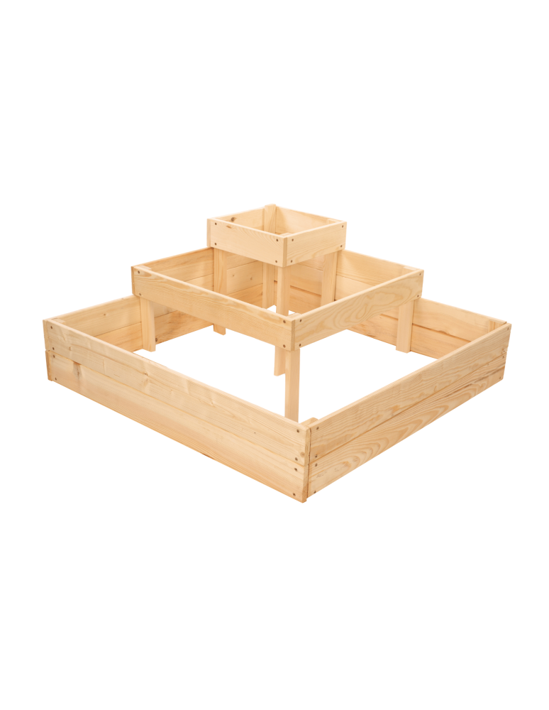 Uprawowe skrzynie ogrodowe- Warzywniaki- skrzynia do uprawy - Narożna skrzynia podwyższana na warzywa drewniany warzywniak 36x90x90 EKO - product b2b.wamar.biz 3