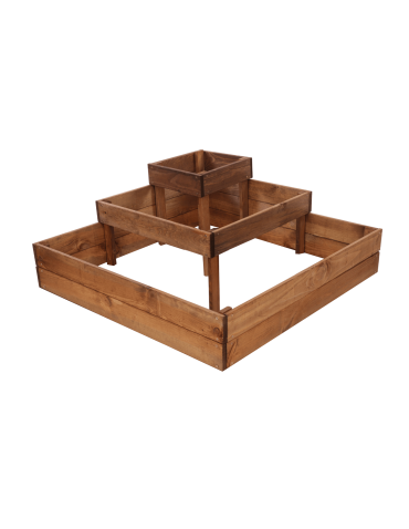 Uprawowe skrzynie ogrodowe- Warzywniaki- skrzynia do uprawy - Narożna skrzynia podwyższana na warzywa drewniany warzywniak 36x90x90 EKO - product 3