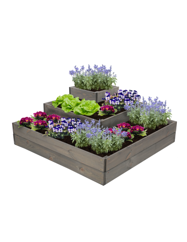 Narożna skrzynia podwyższana na warzywa drewniany warzywniak 36x90x90 EKO - product 2