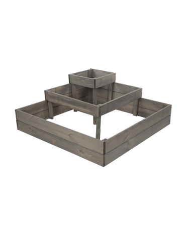 Uprawowe skrzynie ogrodowe- Warzywniaki- skrzynia do uprawy - Narożna skrzynia podwyższana na warzywa drewniany warzywniak 36x90x90 EKO - product 3