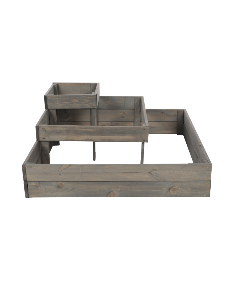 Uprawowe skrzynie ogrodowe- Warzywniaki- skrzynia do uprawy - Narożna skrzynia podwyższana na warzywa drewniany warzywniak 36x90x90 EKO - product b2b.wamar.biz 5