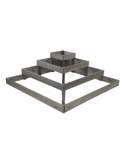 Drewniana skrzynia narożna donica na warzywa warzywniak inspekt 36x120x120 - product 2