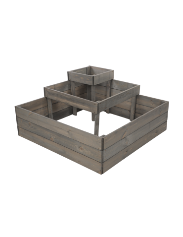 Uprawowe skrzynie ogrodowe- Warzywniaki- skrzynia do uprawy - Piętrowa skrzynia na warzywa narożna drewniany warzywnik 45x90x90 GRATISY - product 3