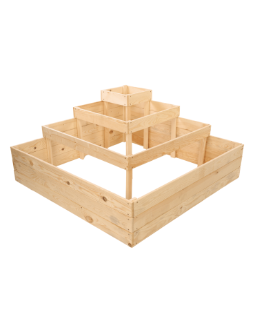 Uprawowe skrzynie ogrodowe- Warzywniaki- skrzynia do uprawy - Narożna skrzynia podwyższana na warzywa drewniany warzywniak 54x120x120 EKO - product 3